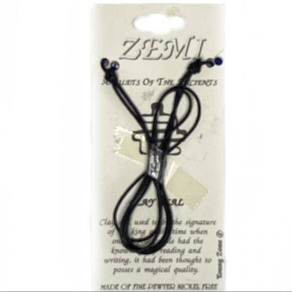 🌴🆕 NEW ZEMI Pewter Clay Seal Amulet Adjustable Pendant Necklace 3 for $20 Sale - Picture 3 of 4